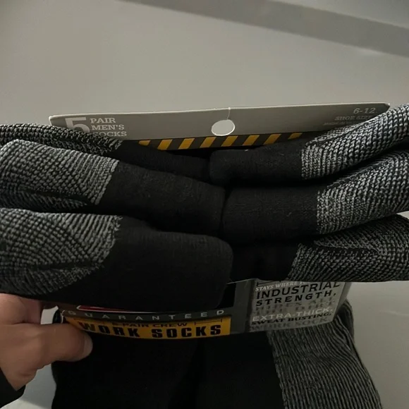 Mens Work Socks(5pairs) - Picture 6 of 7
